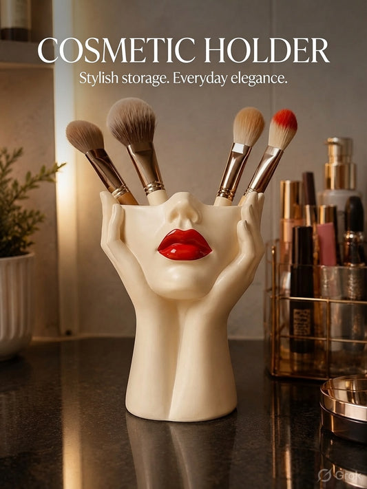 Artistic Face Cosmetic Organizer