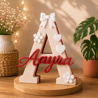 Custom Letter Sign with Charms
