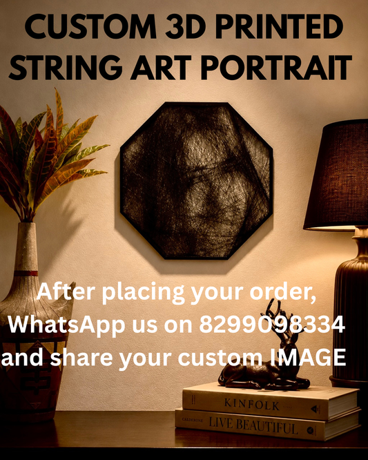 Custom 3D Printed String Art Portrait
