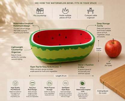 Watermelon Bowl Fruit Basket