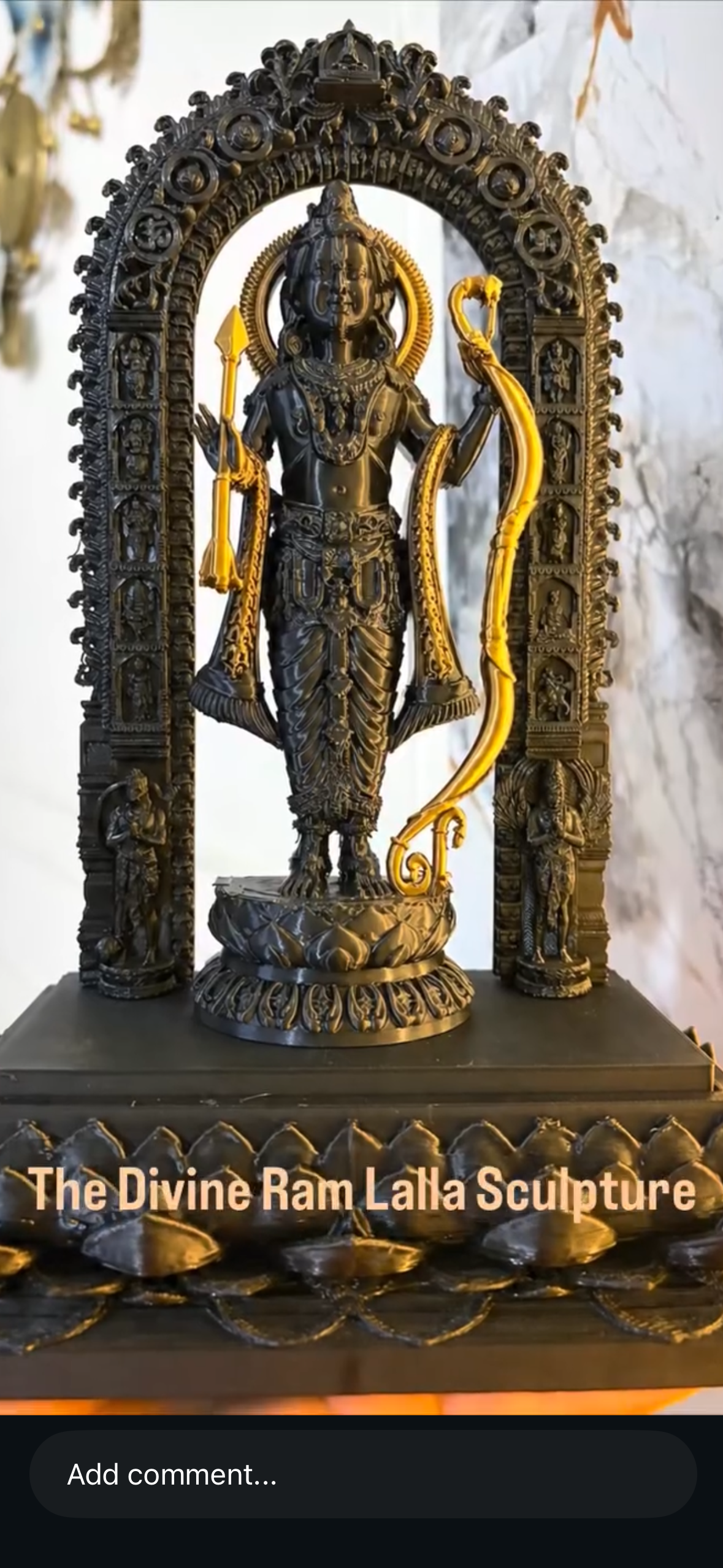 The Divine Ram Lalla Sculpture