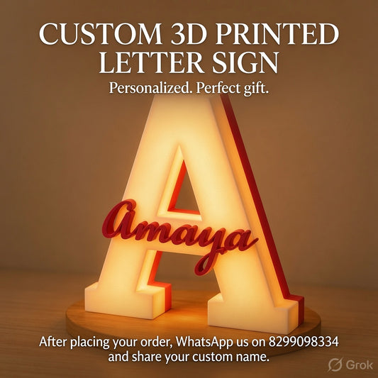Personalized Glowing Letter Box