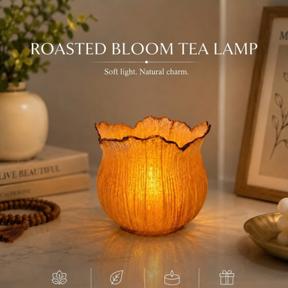 Roasted Bloom Tea Light Lamp (Medium)