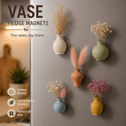 Mini Vase Fridge Magnets (Set of 5)