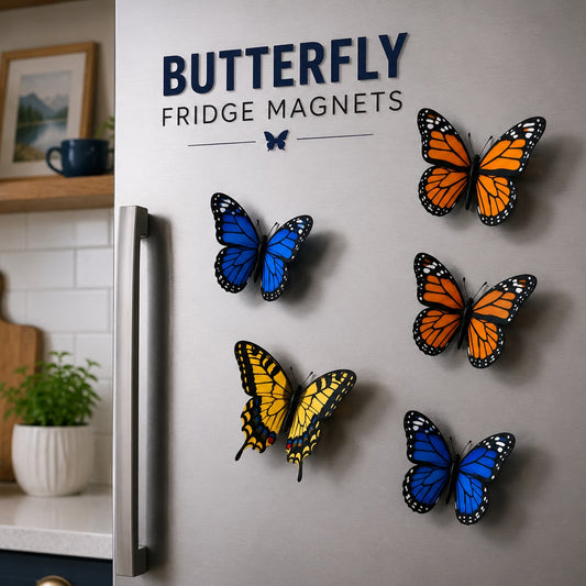 Butterfly Fridge Magnets (Set of 3)