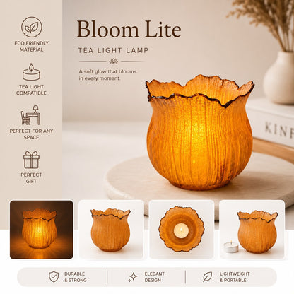 Roasted Bloom Tea Light Lamp (Medium)