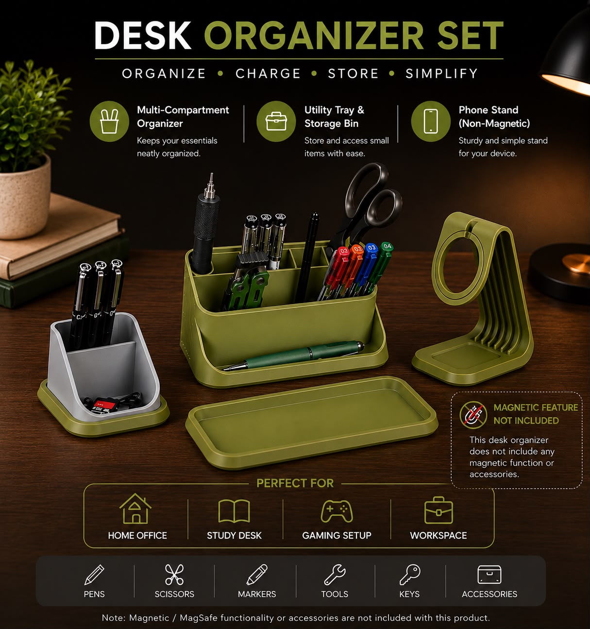 Modular Desk Organizer Set