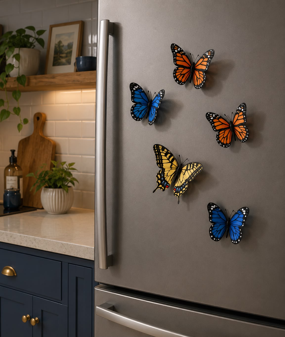Butterfly Fridge Magnets (Set of 3)
