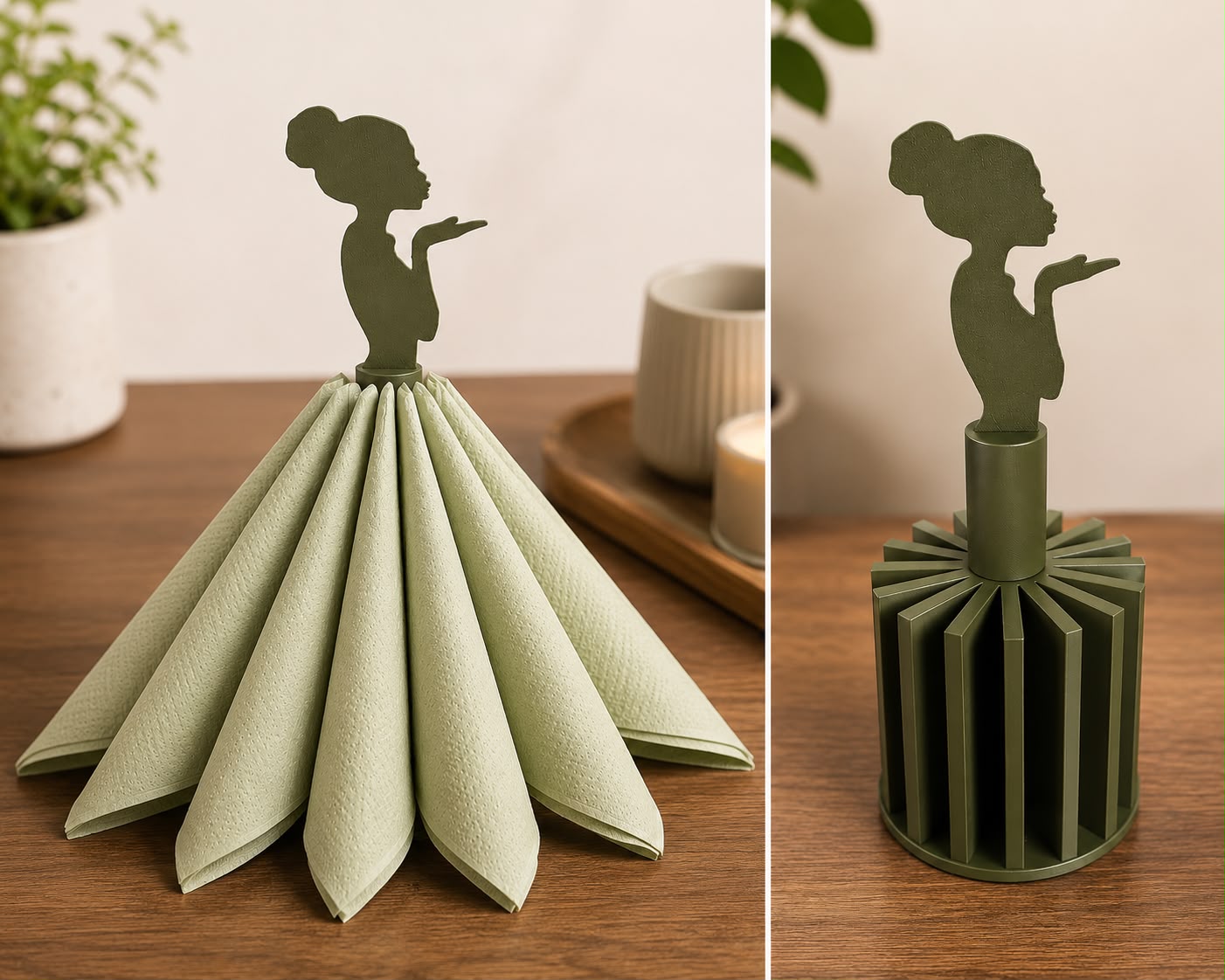 Elegant Silhouette Napkin Holder